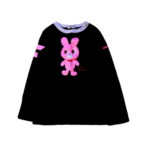 A Black Long Sleeve T Shirts from Miki House in size 5T for boy. (Front View)
