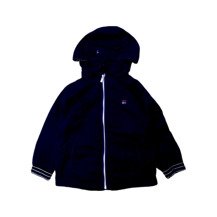 A Navy Rain Jackets from Mayoral in size 3T for boy. (Front View)