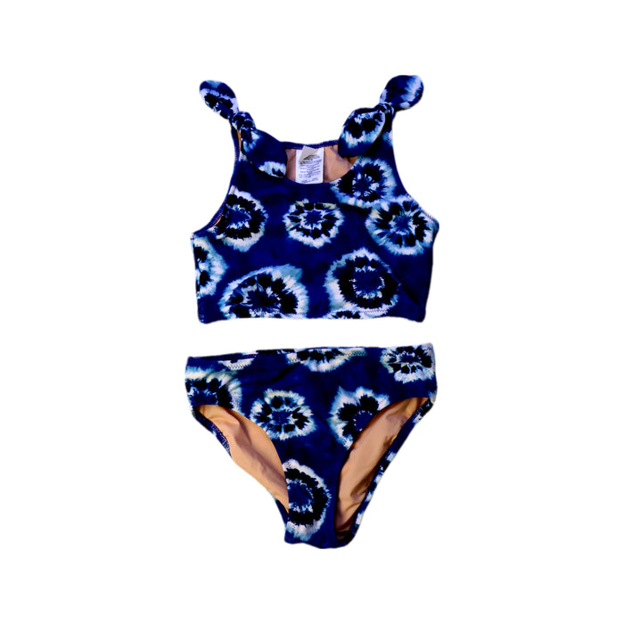 A Blue Bikinis from Crewcuts in size 6T for girl. (Front View)