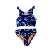 A Blue Bikinis from Crewcuts in size 6T for girl. (Front View)