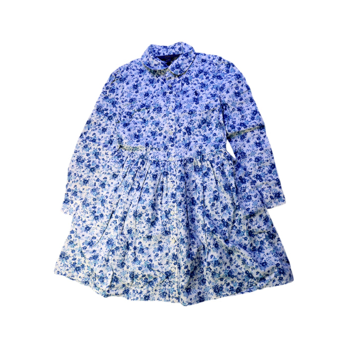 A Blue Long Sleeve Dresses from Polo Ralph Lauren in size 6T for girl. (Front View)