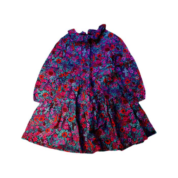 A Purple Long Sleeve Dresses from Jacadi in size 6T for girl. (Front View)