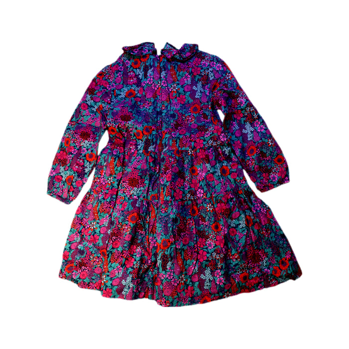 A Purple Long Sleeve Dresses from Jacadi in size 6T for girl. (Back View)