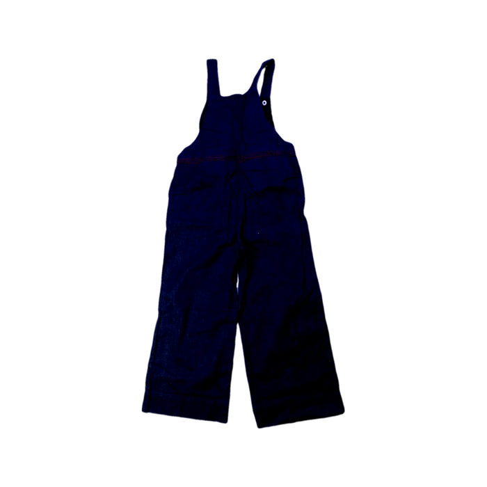 A Navy Long Overalls from Jacadi in size 6T for girl. (Back View)