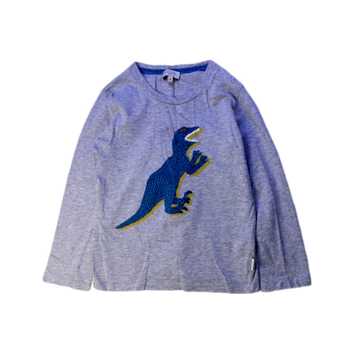 A Grey Long Sleeve T Shirts from Paul Smith in size 4T for boy. (Front View)