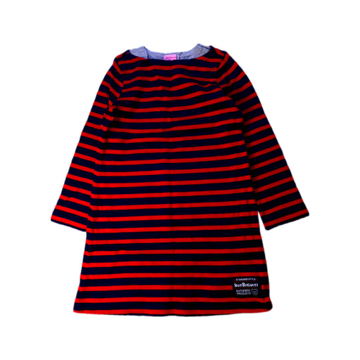 A Red Long Sleeve Dresses from Miki House in size 4T for girl. (Front View)