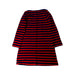 A Red Long Sleeve Dresses from Miki House in size 4T for girl. (Back View)