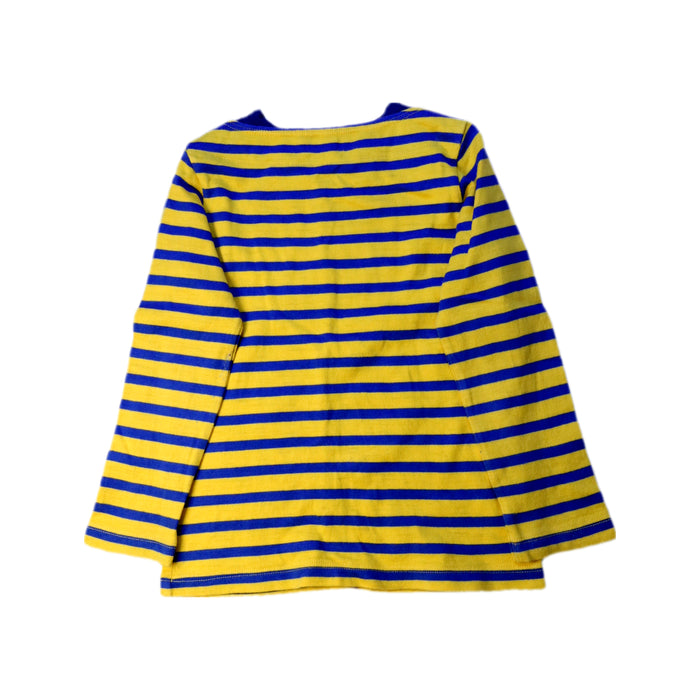 A Blue Long Sleeve T Shirts from Miki House in size 4T for boy. (Back View)