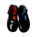 A Black Flats from Petasil in size 6T for girl. (Back View)