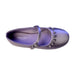 A Purple Flats from Charles & Keith in size 6T for girl. (Front View)