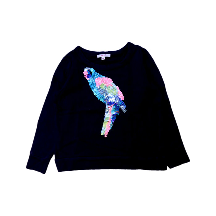 A Black Crewneck Sweatshirts from Seed in size 3T for girl. (Front View)