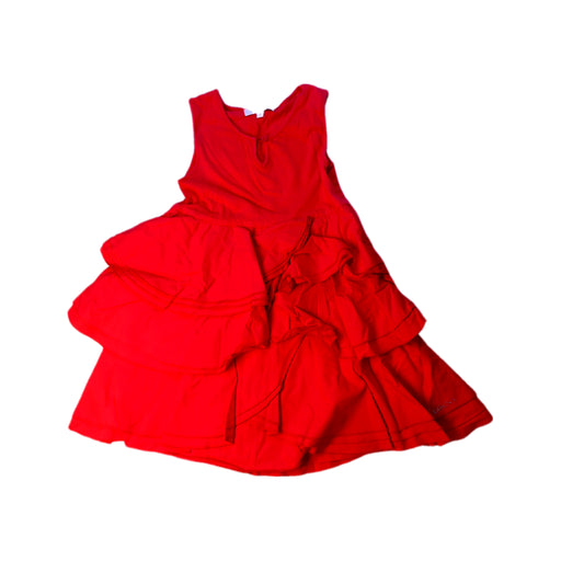 A Red Sleeveless Dresses from DKNY in size 3T for girl. (Front View)