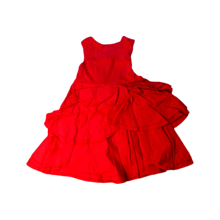 A Red Sleeveless Dresses from DKNY in size 3T for girl. (Back View)