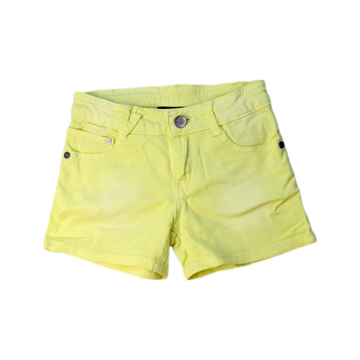 A Yellow Shorts from DKNY in size 6T for girl. (Front View)