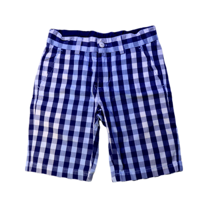 A Blue Shorts from Jacadi in size 8Y for boy. (Front View)