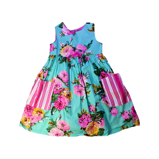 A Multicolour Sleeveless Dresses from Joules in size 5T for girl. (Front View)