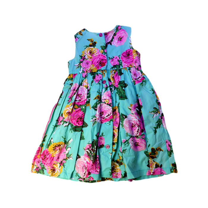 A Multicolour Sleeveless Dresses from Joules in size 5T for girl. (Back View)