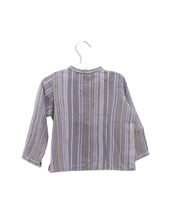 A Grey Long Sleeve Tops from Bonpoint in size 6-12M for boy. (Back View)