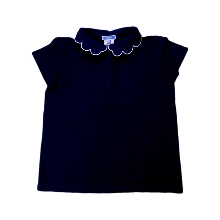 A Navy Short Sleeve Tops from Jacadi in size 10Y for girl. (Front View)