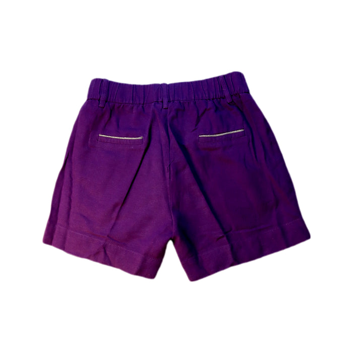 A Purple Shorts from Excuse My French in size 10Y for girl. (Back View)