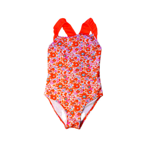 A Orange Swimsuits from Jacadi in size 8Y for girl. (Front View)