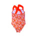 A Orange Swimsuits from Jacadi in size 8Y for girl. (Back View)