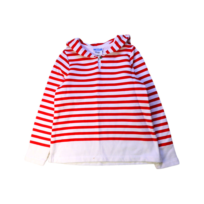 A Red Long Sleeve Tops from Jacadi in size 8Y for girl. (Front View)