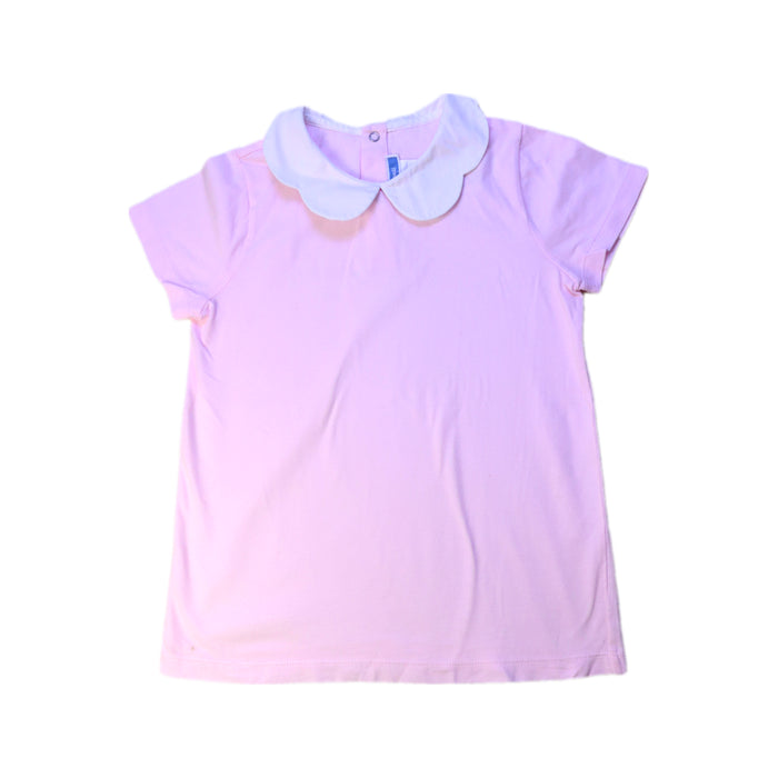A Pink Short Sleeve Tops from Jacadi in size 8Y for girl. (Front View)