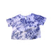 A White Short Sleeve Tops from Excuse My French in size 10Y for girl. (Front View)