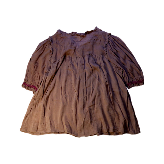 A Brown Long Sleeve Shirts from Excuse My French in size 8Y for girl. (Back View)
