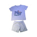 A White Shorts Sets from Konges Sløjd in size 5T for boy. (Front View)