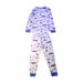 A White Pyjama Sets from Petit Bateau in size 6T for boy. (Back View)
