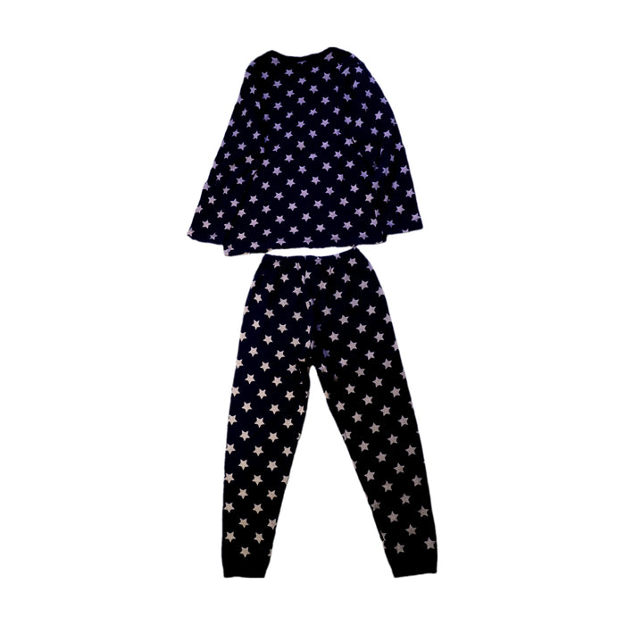A Navy Pyjama Sets from Petit Bateau in size 6T for boy. (Back View)