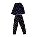 A Navy Pyjama Sets from Petit Bateau in size 6T for boy. (Back View)