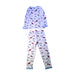 A White Pyjama Sets from The Little White Company in size 4T for boy. (Back View)