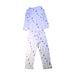 A White Pyjama Sets from The Little White Company in size 5T for boy. (Back View)