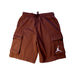 A Brown Shorts from Air Jordan in size 6T for girl. (Front View)