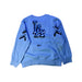 A Blue Crewneck Sweatshirts from MLB in size 7Y for boy. (Back View)