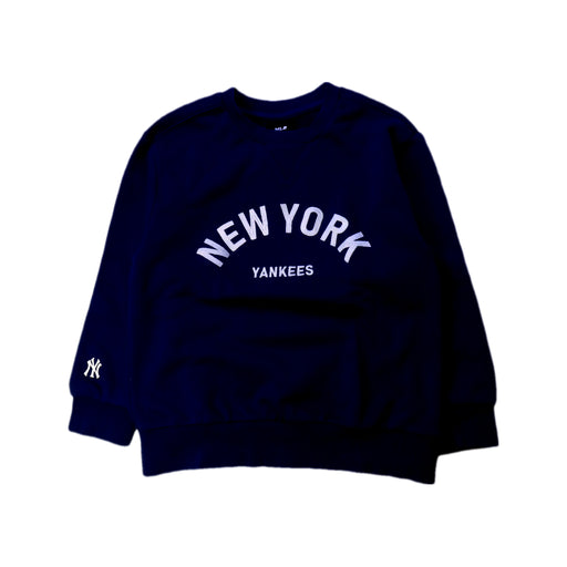 A Navy Crewneck Sweatshirts from MLB in size 7Y for boy. (Front View)