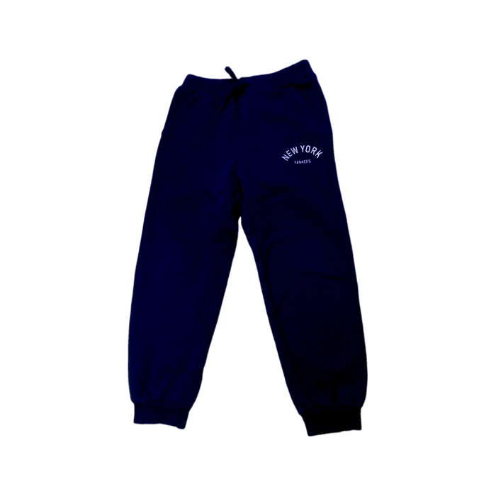 A Navy Sweatpants from MLB in size 7Y for boy. (Front View)