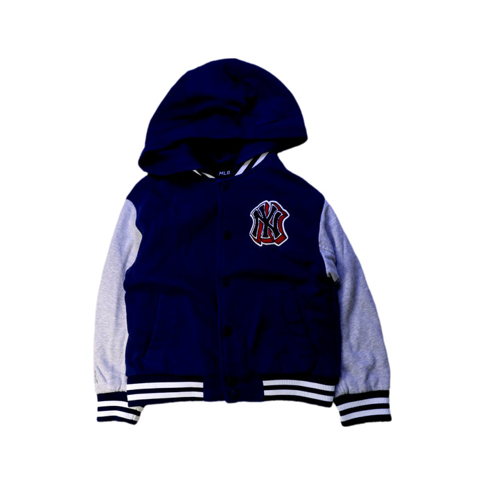 A Navy Lightweight Jackets from MLB in size 7Y for boy. (Front View)