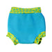 A Blue Swim Diapers from Splash About in size 3-6M for boy. (Back View)