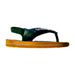 A Green Flip Flops from Havaianas in size 18-24M for neutral. (Front View)