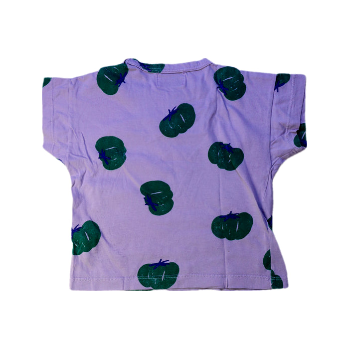A Purple Short Sleeve T Shirts from Bobo Choses in size 12-18M for girl. (Back View)