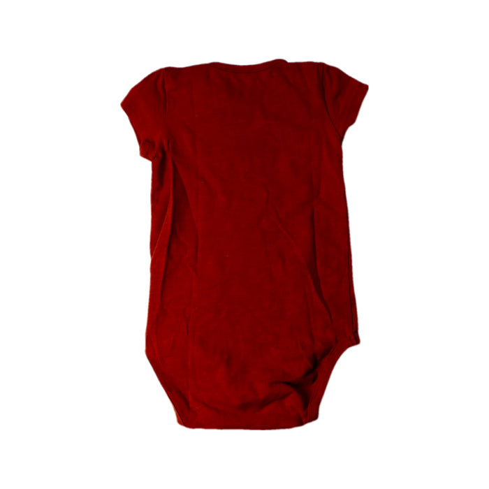 A Red Short Sleeve Bodysuits from Soft Gallery in size 6-12M for neutral. (Back View)