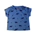 A Blue Short Sleeve T Shirts from Emile et Ida in size 6-12M for boy. (Front View)