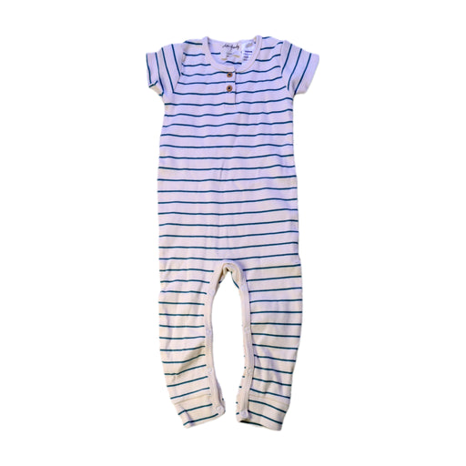 A White Short Sleeve Rompers from Wilson & Frenchy in size 12-18M for neutral. (Front View)
