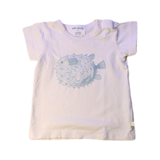 A White Short Sleeve T Shirts from Wilson & Frenchy in size 6-12M for girl. (Front View)