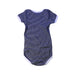 A Navy Short Sleeve Bodysuits from Petit Bateau in size 12-18M for boy. (Back View)