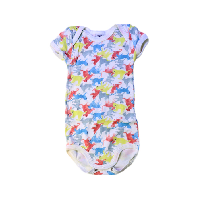 A Multicolour Short Sleeve Bodysuits from Petit Bateau in size 12-18M for neutral. (Front View)